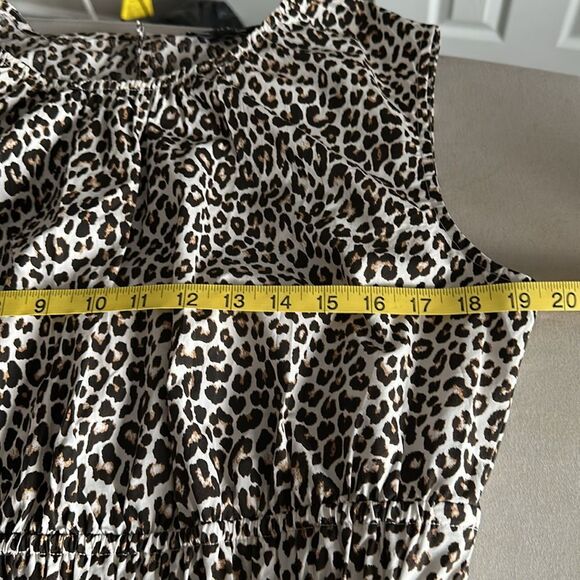 J. Crew Women’s Hyacinth top in leopard cotton poplin Size M - Picture 7 of 10